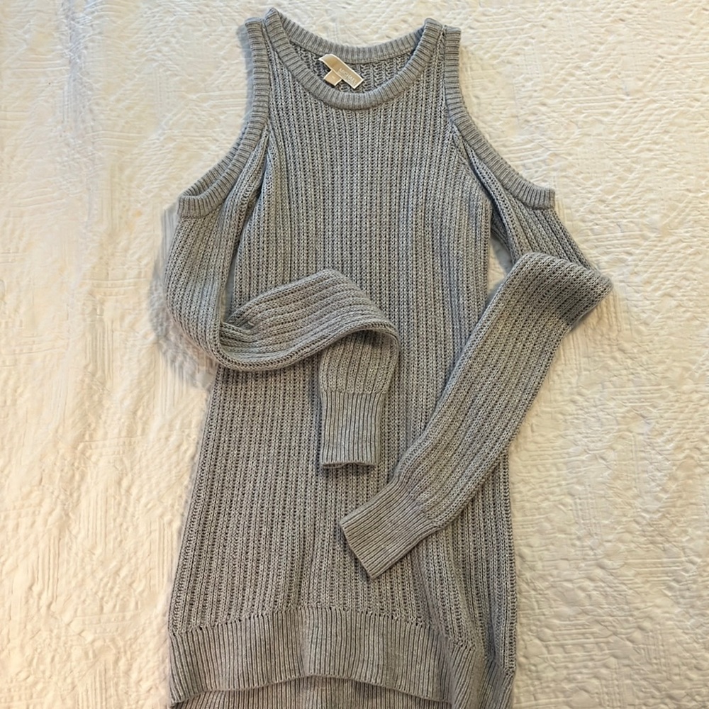 Open Shoulder Sweater Dress